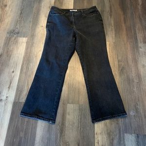 Chicos platinum black jeans bootcut . Size‎ 12 ( Chicos size 2)